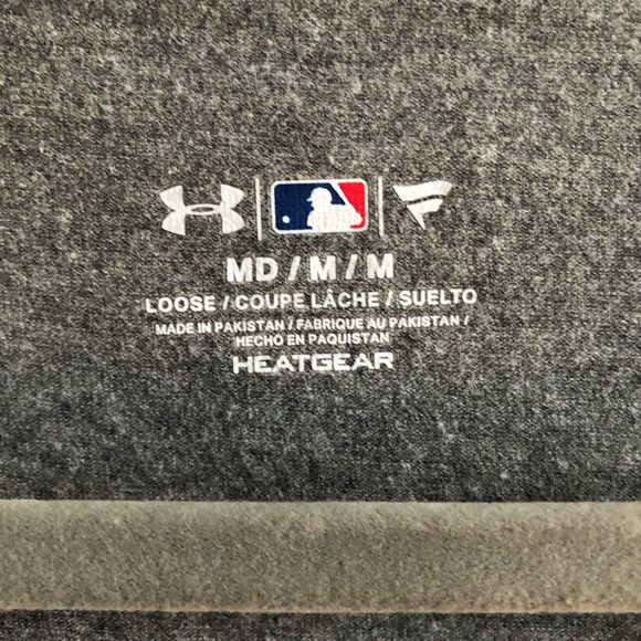 Under Armour T Colorado Rockies Baseball Scoop Neck Tee MLB Grey Purple Sz M EUC - Picture 8 of 10